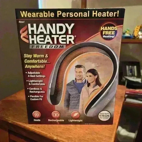 Handy Heater Other - Handy Heater Freedom Neck Wearable Personal Heater USB Silver 22001 (1228)